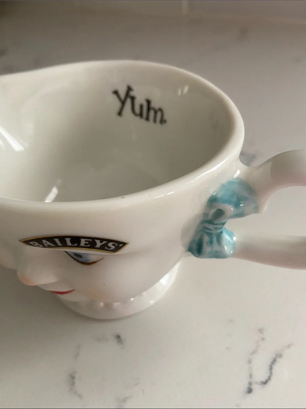1996 Baileys Yum Winking Face Creamer Ceramic Pitcher